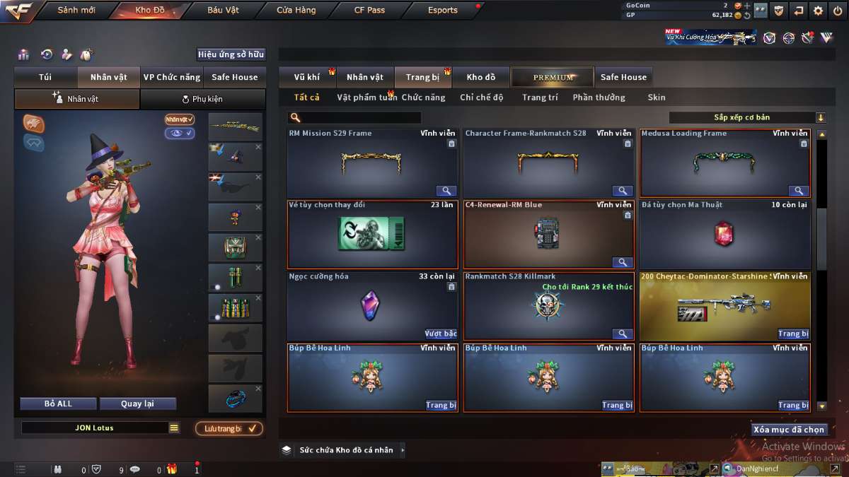 shop acc cf uy tin gia re